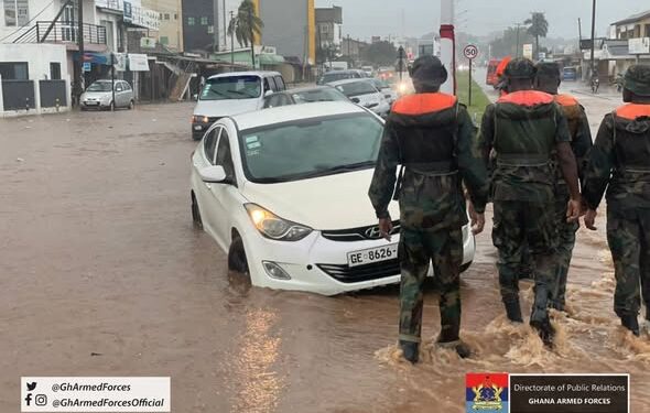 GAF Deploys Troops to Flood-Hit Accra Communities Under ‘Operation Boafo’