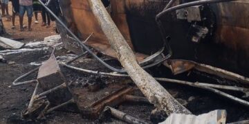 Fuel Tanker Fire Burns Driver to Death at Adubinso in Ashanti Region