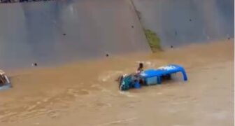Child Found Dead in Trotro Swept Away by Floods at Alajo