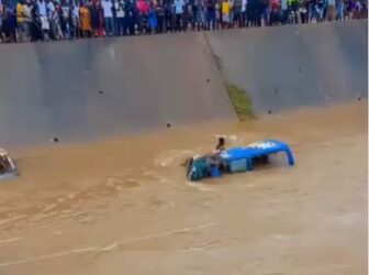 Child Found Dead in Trotro Swept Away by Floods at Alajo