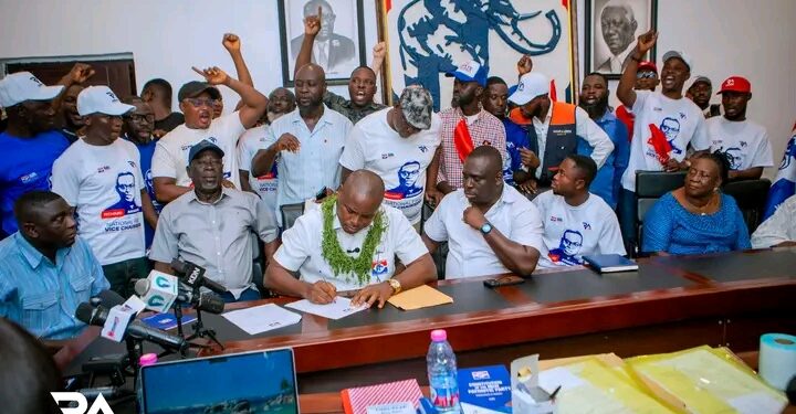Richard Ahiagbah Files Nomination for NPP National First Vice Chairman, Targets October 3 Victory