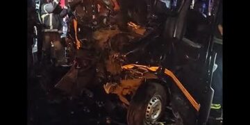 Multiple-Vehicle Crash at Ofankor Barrier Leaves 11 Dead, 13 Injured
