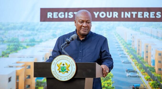 Mahama Targets First 1,500 Saglemi Housing Units for Completion by 2027