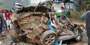 Two Dead, Five Injured in Fiery Crash on Accra–Kumasi Highway