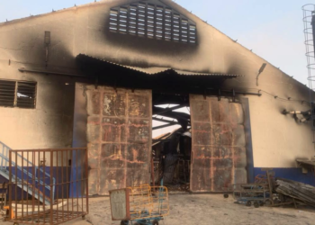 Fire Ravages Rubber Warehouse in Tema Industrial Area