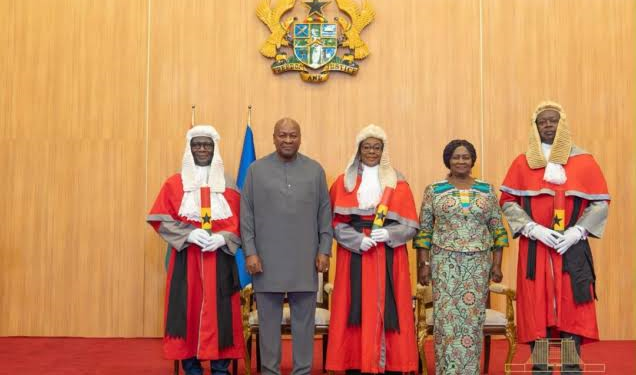 Mahama Swears In Three New Supreme Court Justices
