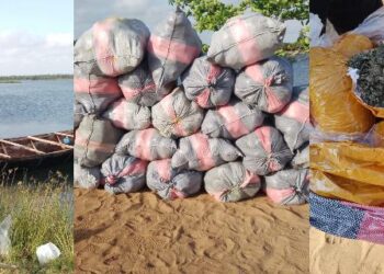 Police Intercept Canoe Carrying 2,213 Slabs of Suspected Indian Hemp