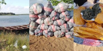 Police Intercept Canoe Carrying 2,213 Slabs of Suspected Indian Hemp
